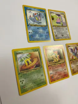 1st Edition Pokemon Neo Genesis Lot Clefairy Totodile Sunkern Gligar Cyndaquil - Image 2