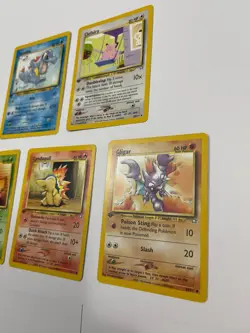 1st Edition Pokemon Neo Genesis Lot Clefairy Totodile Sunkern Gligar Cyndaquil - Image 4