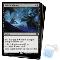 BALEFUL MASTERY X4 Outlaws Of Thunder Junction: Commander Magic MTG MINT CARD - Image 1