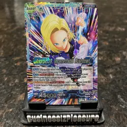 Android 18 Impenetrable Rushdown PRERELEASE Foil Dragon Ball Super Card | NM - Image 1
