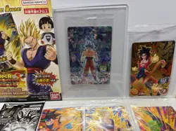 Dragon Ball Heroes UI SSJ4 Goku UGM10-LSEC LSEC2 Card + 6 Sealed Promo Packs - Image 1