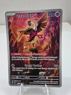 Pokemon Card TCG: Fezandipiti 073/064 Illustration Rare Shrouded Fable Near Mint - Image 1