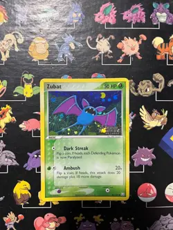 Pokemon TCG Zubat 82/109 Team Rocket Returns Reverse Foil Stamp NM - Image 1