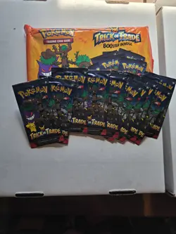 Pokemon TCG Trick or Trade BOOster Bundle Lot 10x Mini Packs 2024 Halloween Card 820650852572 - Image 1