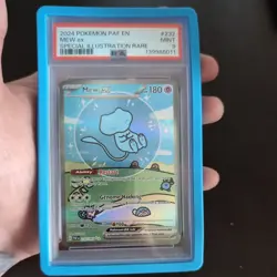 Pokemon TCG Mew EX Paldean Fates Special Illustration Card 232/091 PSA 9 Mint - Image 1