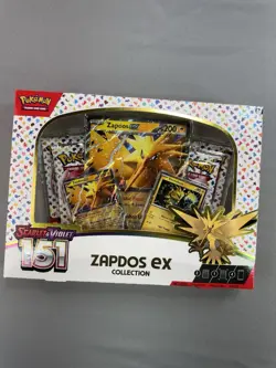 Pokemon TCG Scarlet & Violet 151 Zapdos EX Collection Box NEW SEALED - Image 1