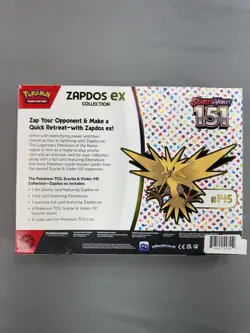Pokemon TCG Scarlet & Violet 151 Zapdos EX Collection Box NEW SEALED - Image 4