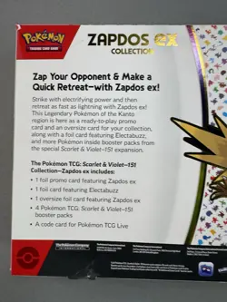 Pokemon TCG Scarlet & Violet 151 Zapdos EX Collection Box NEW SEALED - Image 5