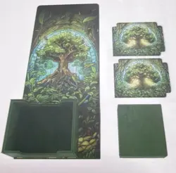 Arcane Fortress Card Deck Box for MTG Commander Fits 100+ Card (Mythical Forest) - Image 1