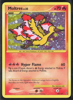 Moltres 149/147 Supreme Victors 2009 Secret Holo Rare SWIRL Pokemon Card - Image 1