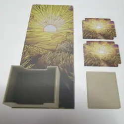 Arcane Fortress Card Deck Box for MTG Commander, Fits 100+ Card (Golden Plains) - Image 1