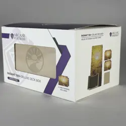 Arcane Fortress Card Deck Box for MTG Commander, Fits 100+ Card (Golden Plains) - Image 2