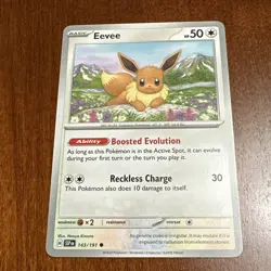 Eevee 143/191 Surging Sparks Regular Pokemon TCG Card - Image 1