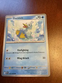 Ducklett 025/086 White Flare Regular Pokemon TCG Card - Image 1