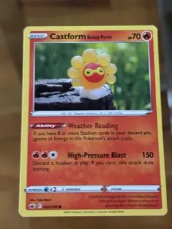 Castform Sunny Form - 022/198 - Chilling Reign Pokemon Card - Image 1