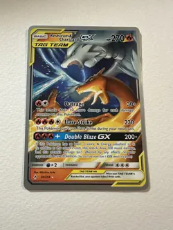 2019 Pokemon World Championships Reshiram & Charizard GX Tag Team Card 20/214 - Image 1