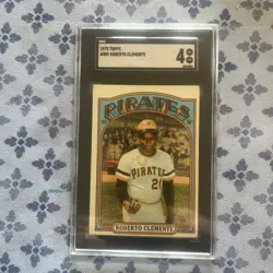 Roberto Clemente 1972 Topps #309 - SGC 4 - Pittsburgh Pirates HOF - Image 1