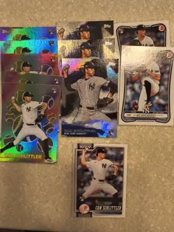 2026 Topps Series 1&2 Cam Schlittler 11 Card Rookie - Image 1
