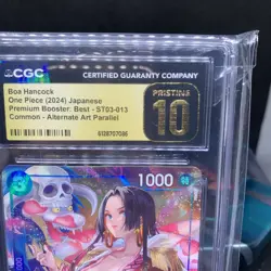 2024 ONE PIECE JPN PREMIUM BOOSTER ALT ART #ST03-013 BOA HANCOCK CGC 10 GEM MINT - Image 2