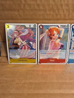 One Piece Card Game 4 Card Lot. Heroines. Isuka, Hibari, Nami, Shirahoshi. MINT. - Image 3