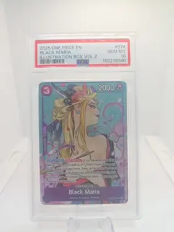 One Piece Black Maria Illustration Box Vol 2 OP08-074 Foil PSA 10 Eng - Image 1