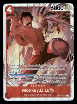 Monkey.D.Luffy OP16-015 The Time of Battle One Piece Foil Near Mint - Image 1