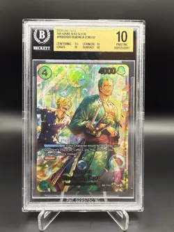 Bandai One Piece Card Game Roronoa Zoro SP PRB02-006 BGS 10 Holo 2026 - Image 1