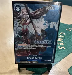 Bandai One Piece CCG Chaka & Pell EB04-023 Promo Holo Winner 9000 EN C8 - Image 1