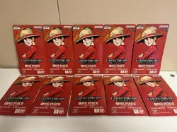 One Piece Carrying On His Will Sleeved Booster Packs - Sealed Lot of 10 - Image 1