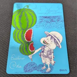 PSL ONE PIECE Luffy Meta-Kira Card Natsukomi 2026 Eiichiro Oda Promo Japanese - Image 1