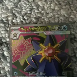 Mega Starmie EX 102/088 Holo Pokemon TCG 330 HP Stage 1 Water Card - Image 2