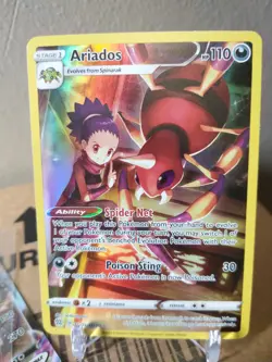Ariados TG09/TG30 Brilliant Stars Full Art Pokemon TCG Ultra Rare Card NM - Mint - Image 1