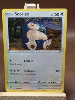 Pokemon DOUBLE SWIRL Miscellaneous Cards & Products #141/192 Snorlax MP - Image 1