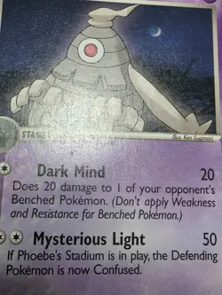 Pokemon EX Power Keepers Rare Card - Dusclops 14/108 MP - Image 2