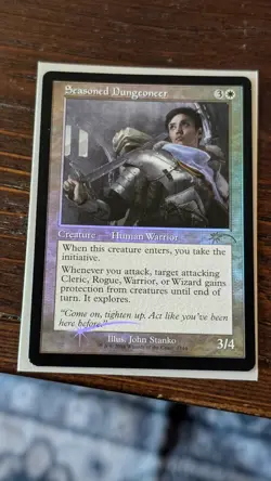 MTG Seasoned Dungeoneer (Retro Frame Foil) Secret Lair Drop Bonus Card 7144 LP - Image 1
