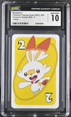 CGC 10 Scorbunny 2 Yellow 2021 Pokemon Pocket Uno - Image 1