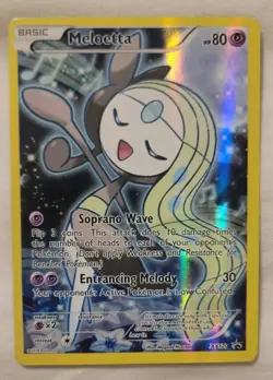 Pokemon XY120 Meloetta Holo Mythical Collection Promo Card LP - Image 1