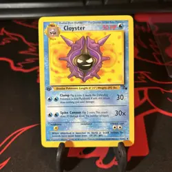 Pokemon TCG Cloyster Fossil 1st Edition Uncommon Card 32/62 - Image 1