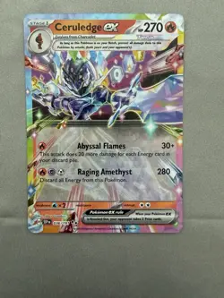 Pokemon TCG Ceruledge EX 036/191 Surging Sparks Double Rare Card (NM Condition) - Image 1