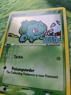 Bulbasaur - EX14: Crystal Guardians (45/100) Reverse Holo Common Pokemon Card LP - Image 2