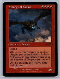 Scourge of Valkas (Retro Frame) R MagicFest Cards 2 NM - Image 1