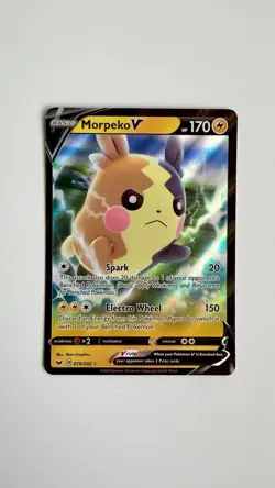 Morpeko V - 079/202 - Pokemon TCG - Sword & Shield Base Set Ultra Rare Card - NM - Image 1