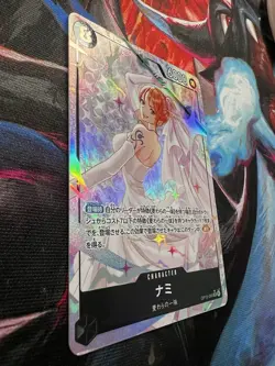 Bandai One Piece Card Game Nami OP15-086 Special Foil Alt Art Japanese - Image 5