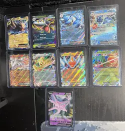 Pokemon TCG - EX/V Card Lot (9) Zapdos Blastoise Reshiram Gyarados Espeon More - Image 1