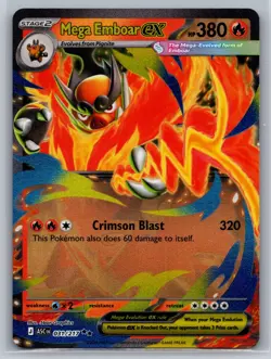Mega Emboar ex Holo Promo Jumbo Cards 035 NM - Image 1