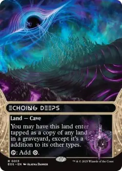 ~ Echoing Deeps (0013) (Borderless) ~ NM ~ Stellar Sights ~ MTG ~ - Image 1