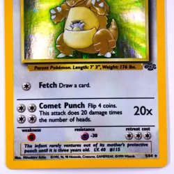 1999 Pokemon Card - Kangaskhan #5/64 ( PSA 9/10 Candidate ) - Image 3