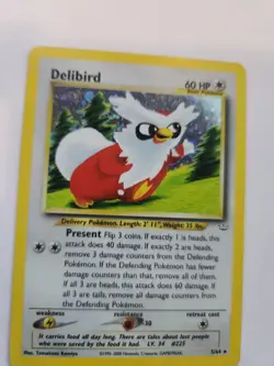 Delibird Neo Holo Base Pokemon Card WOTC NM - Image 4