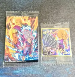 Dragon Ball z Itajaga Wafer card + sticker Son gohan beast Piccolo 4-15 11-31 GR - Image 1