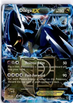 Dialga EX - 65/101 - Pokemon Plasma Blast Black & White Ultra Rare Card MP - Image 1